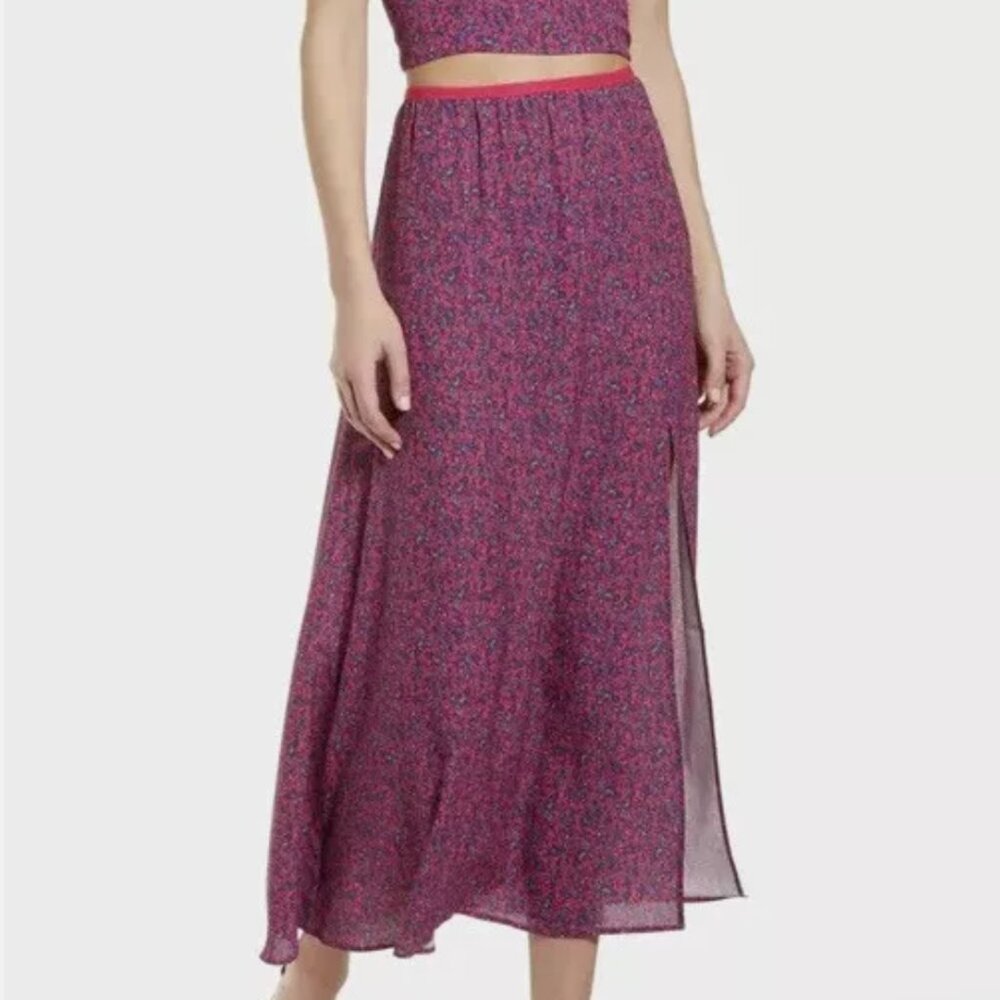 French Connection Verona Crepe Printed Midi Skirt | US 2